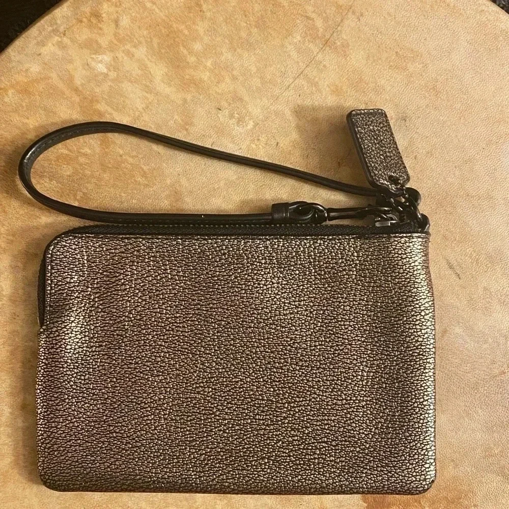Coach Leather Wristlet